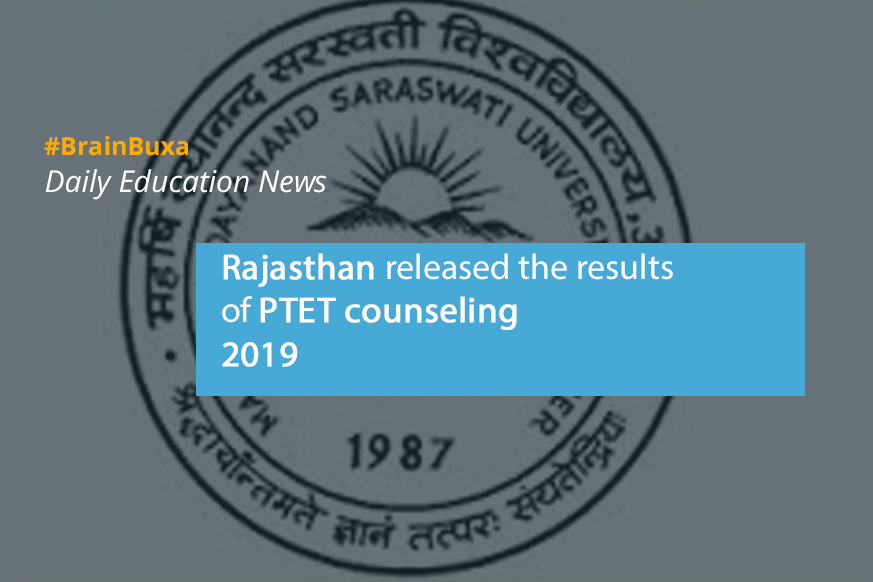 Image of Rajasthan released the results of PTET counseling 2019 | Education News Photo