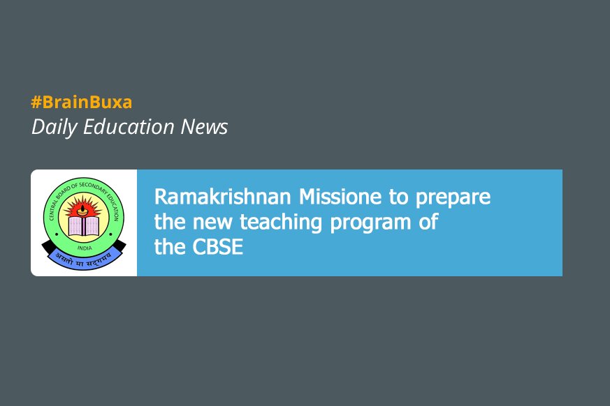 Ramakrishnan Missione to prepare the new teaching program of the CBSE