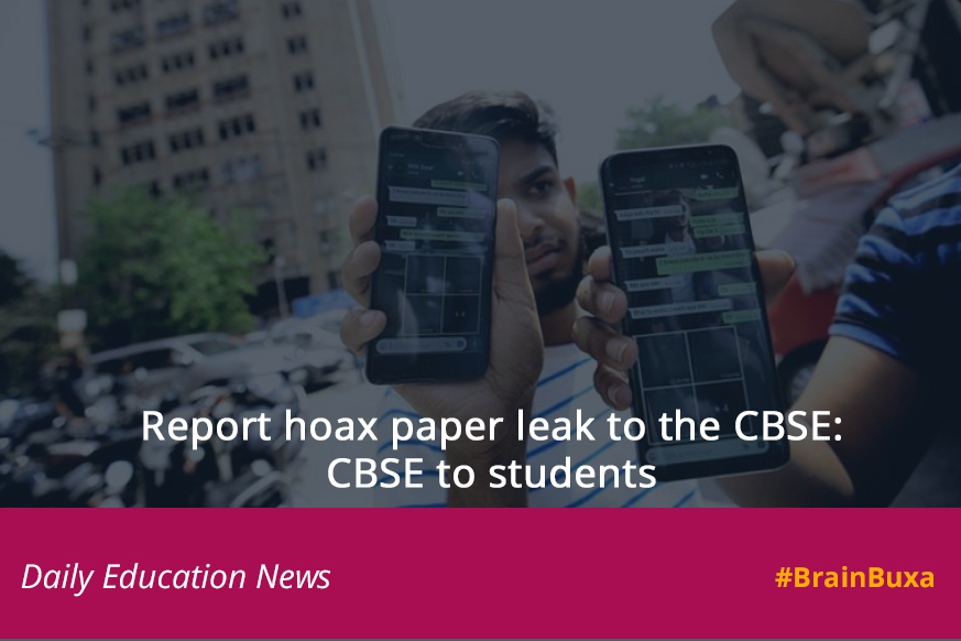 Image of Report hoax paper leak to the CBSE: CBSE to students | Education News Photo