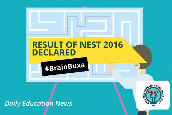 Result of NEST 2016 declared