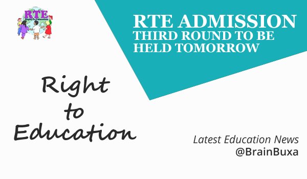 RTE Admission: Third round to be held tomorrow