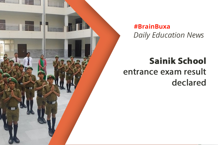 Sainik School entrance exam result declared