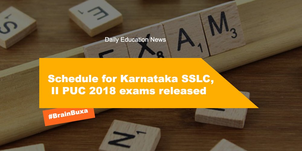 Schedule for Karnataka SSLC, II PUC 2018 exams released