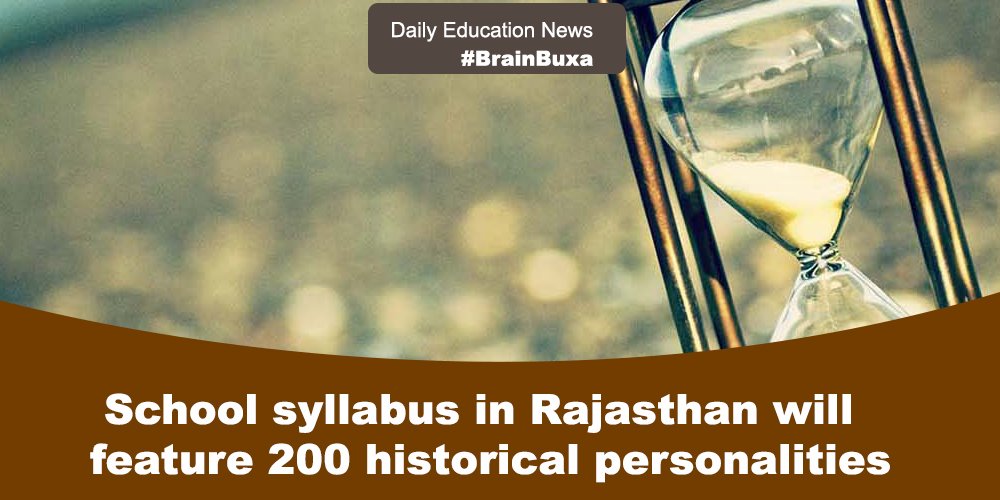 School syllabus in Rajasthan will feature 200 historical personalities