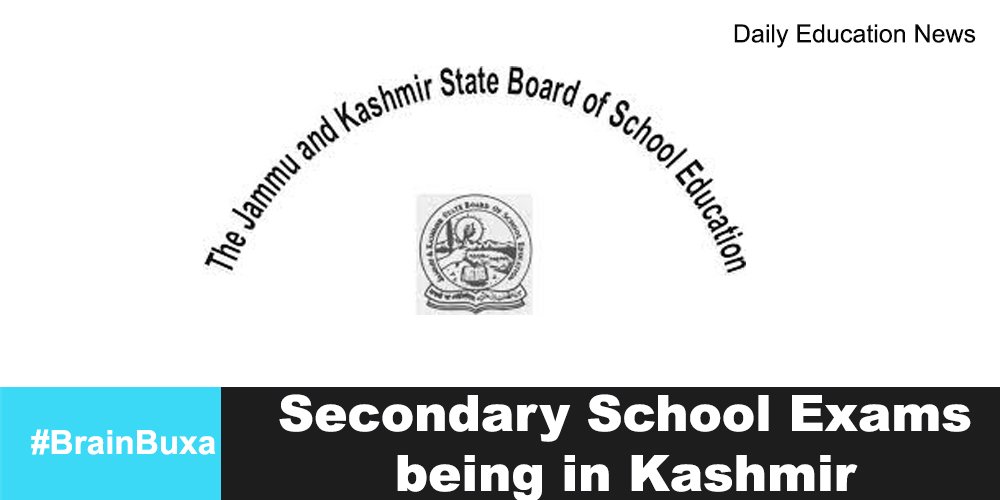 Secondary School Exams being in Kashmir