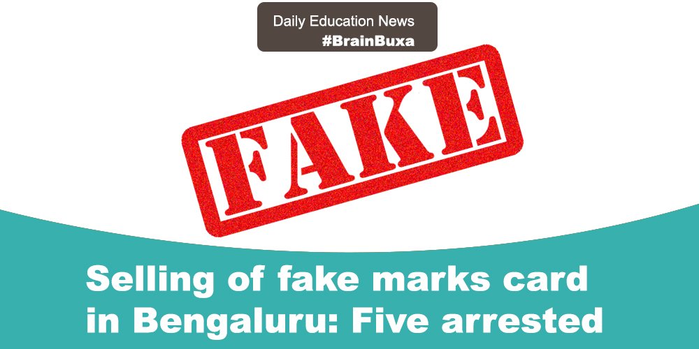 Selling of fake marks card in Bengaluru: Five arrested