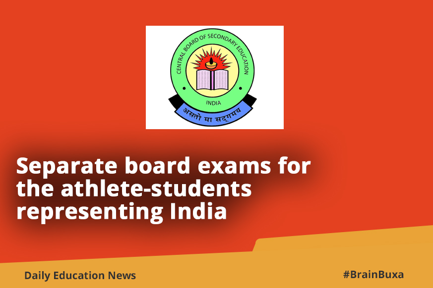 Separate board exams for the athlete-students representing India