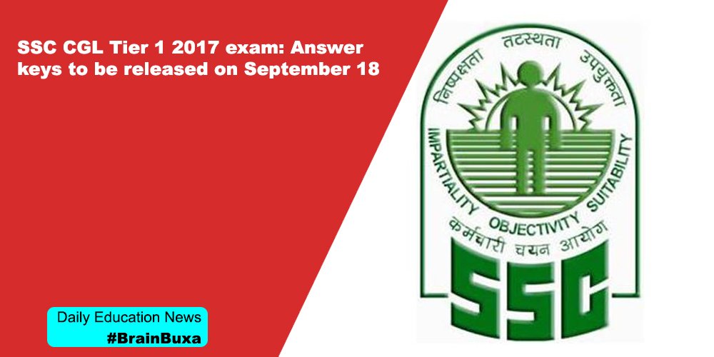 SSC CGL Tier 1 2017 exam: Answer keys to be released on September 18