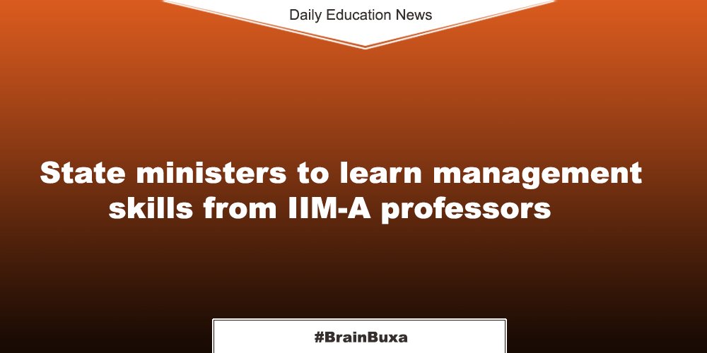 State ministers to learn management skills from IIM-A professors