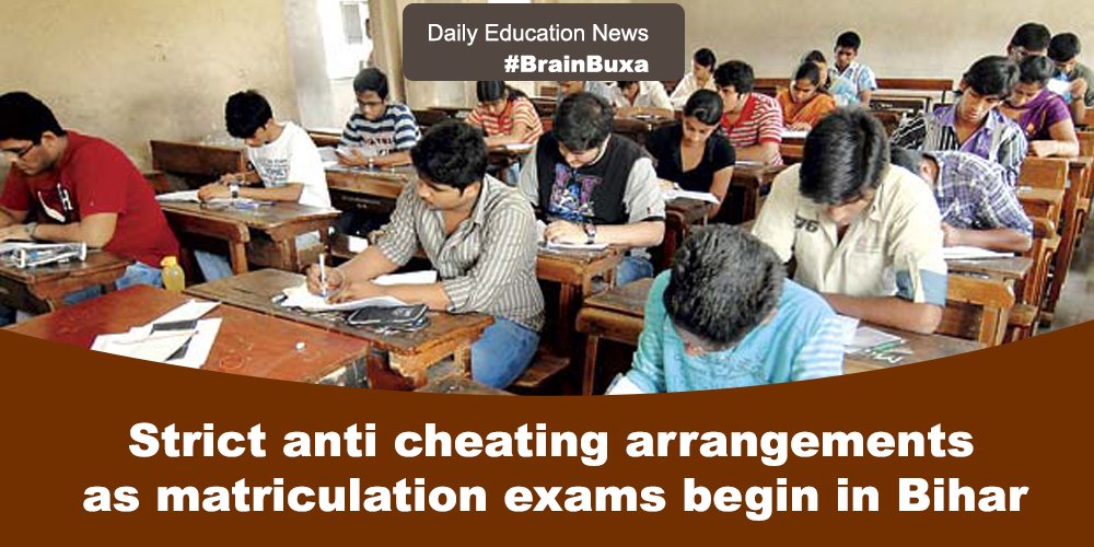 Strict anti cheating arrangements as matriculation exams begin in Bihar