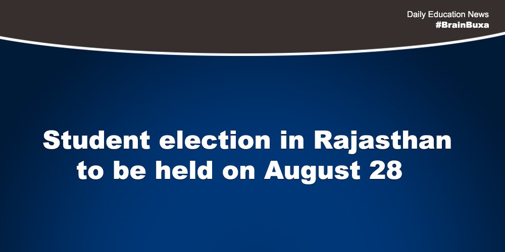 Image of Student election in Rajasthan to be held on August 28 | Education News Photo