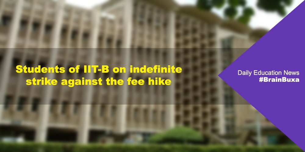 Students of IIT-B on indefinite strike against the fee hike