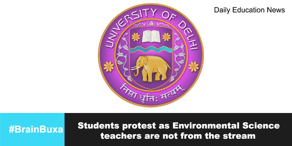 Students protest as Environmental Science teachers are not from the stream