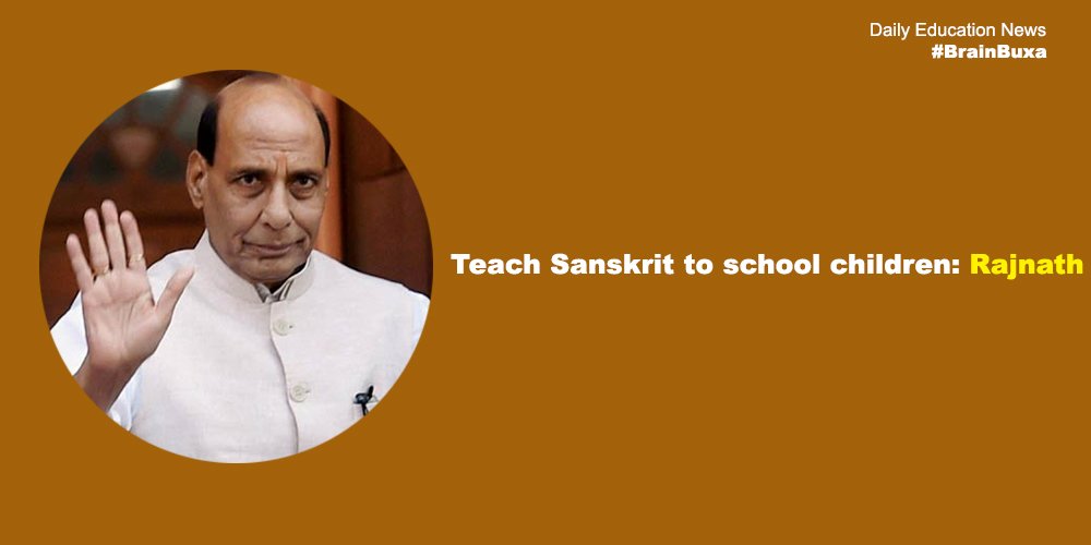 Image of Teach Sanskrit to school children: Rajnath | Education News Photo