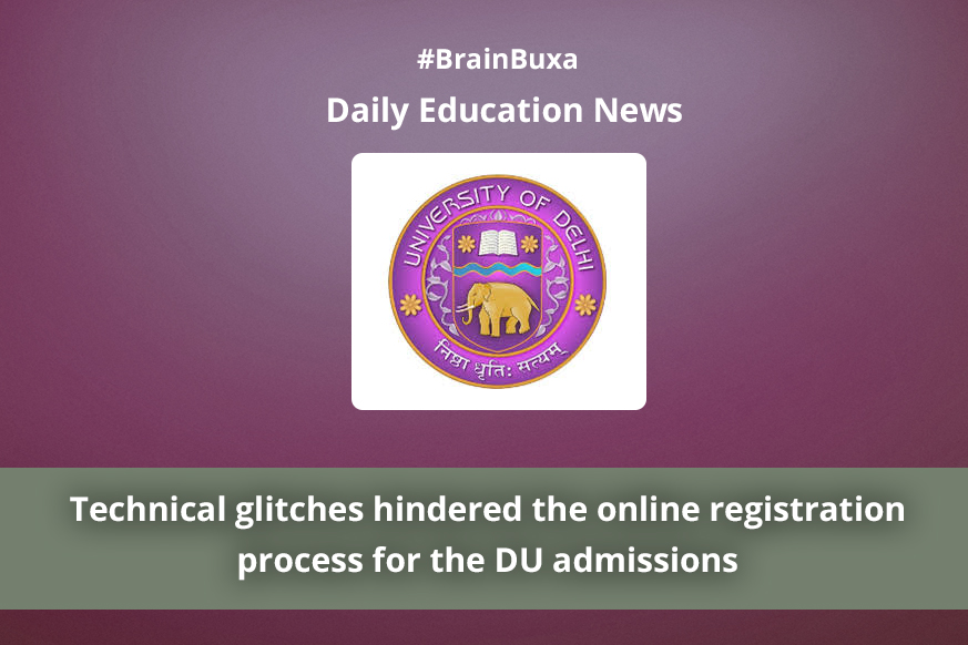 Technical glitches hindered the online registration process for the DU admissions