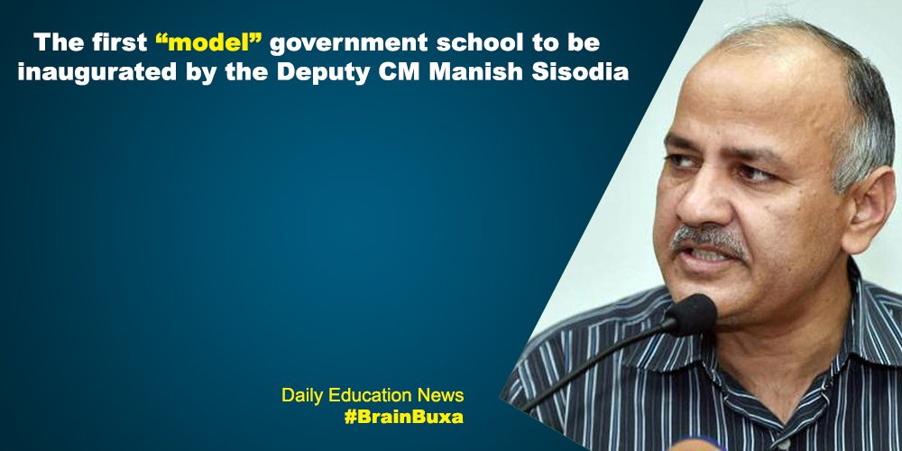 The first “model” government school to be inaugurated by the Deputy CM Manish Sisodia