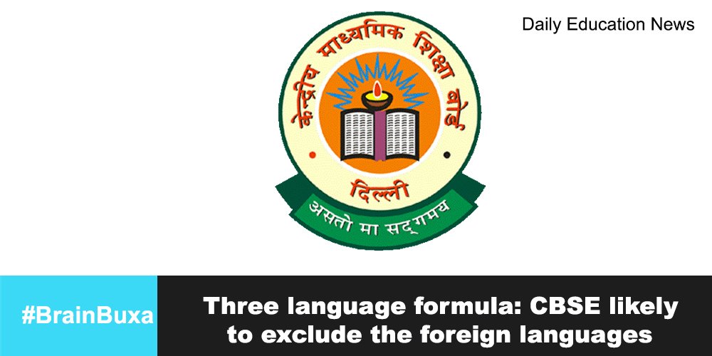 Three language formula: CBSE likely to exclude the foreign languages