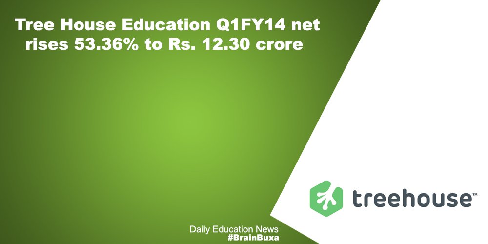 Tree House Education Q1FY14 net rises 53.36% to Rs. 12.30 crore