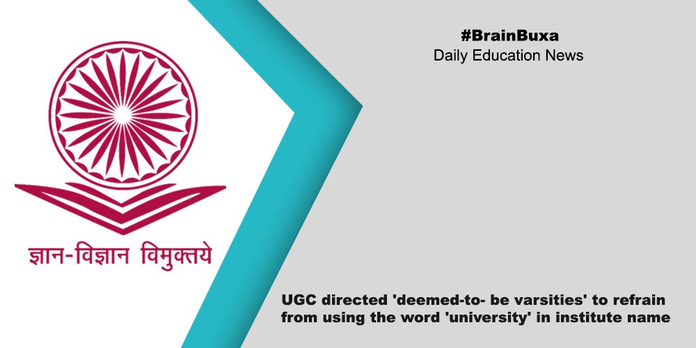 UGC directed 'deemed-to- be varsities' to refrain from using the word 'university' in institute name