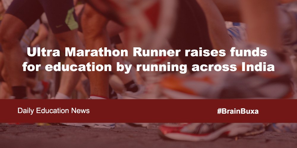 Ultra Marathon Runner raises funds for education by running across India