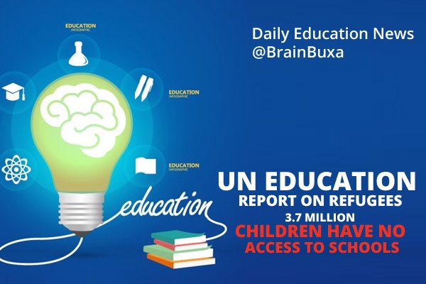 UN education report on refugees: 3.7 million children have no access to schools