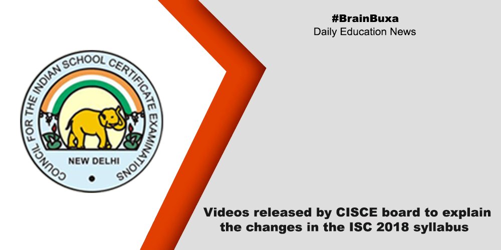 Image of Videos released by CISCE board to explain the changes in the ISC 2018 syllabus | Education News Photo