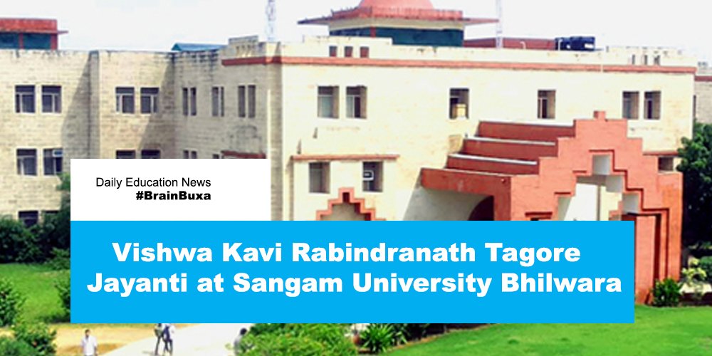 Image of Vishwa Kavi Rabindranath Tagore Jayanti at Sangam University Bhilwara | Education News Photo