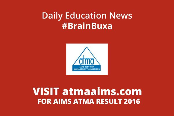 Visit atmaaims.com for AIMS ATMA Result 2016